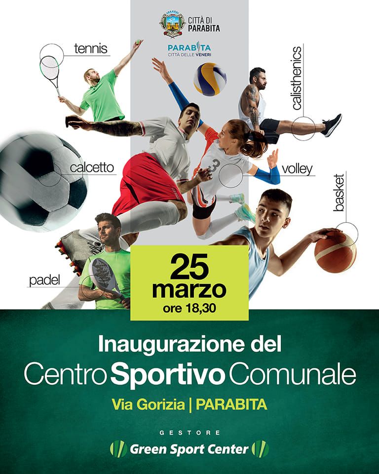 Inaugurazione del Centro Sportivo Comunale