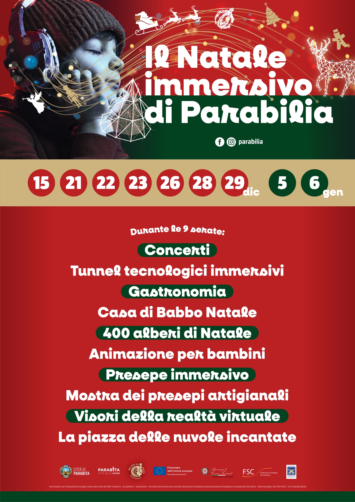 Il Natale immersivo di Parabilia