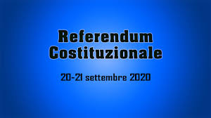 Referendum Costituzionale ex art.138 della Costituzione sulla Riduzione del Numero dei Parlamentari - 20 e 21 Settembre 2020 - Modalità di voto in Italia degli elettori residenti all'estero.