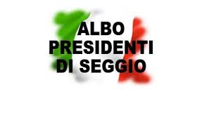 Aggiornamento Albo delle persone idonee all'Ufficio di Presidente di Seggio Elettorale Anno 2020