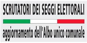 Aggiornamento Albo delle persone idonee all'Ufficio di Scrutatore di Seggio Elettorale Anno 2020